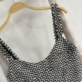 Houndstooth Cropped Top